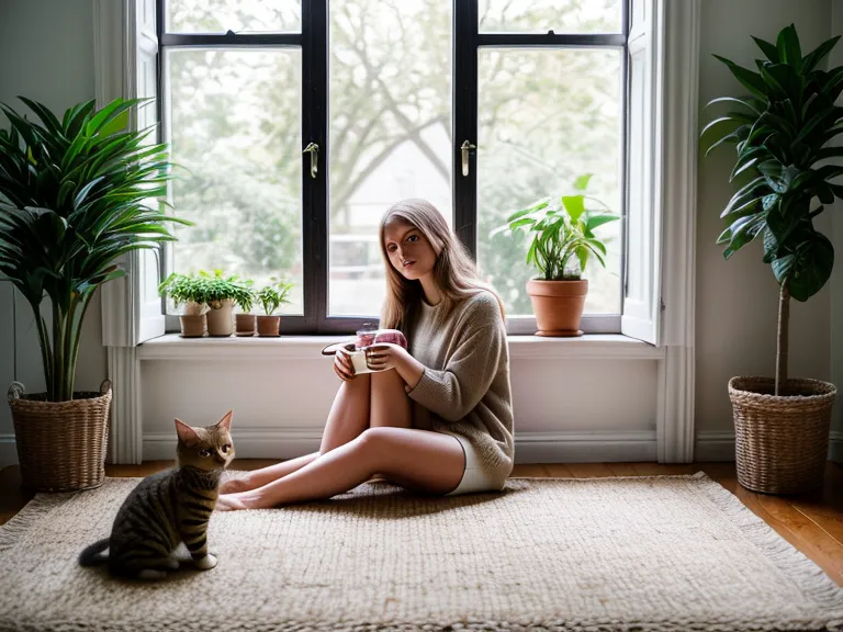 Futterplatz für eine Katze in einer geschützten Ecke hinter einem Bücherregal – ruhiger Napf-Platz für ängstliche Straßenkatzen