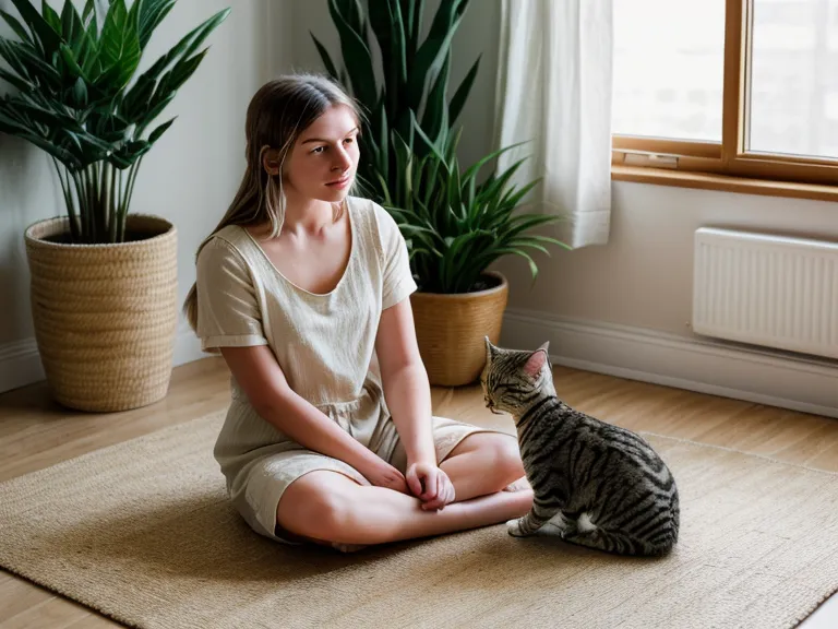 Katzenohren einer Angstkatze in wachsamer Stellung als Körpersprache-Signal